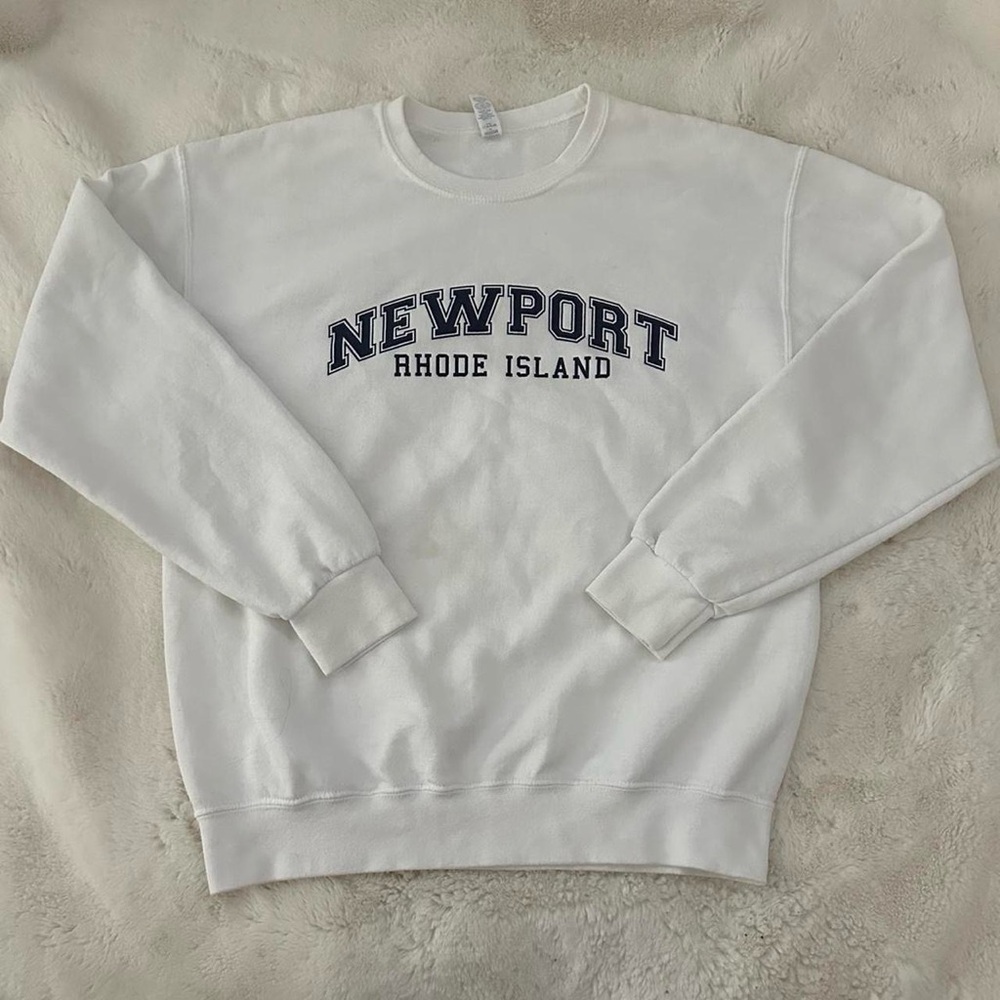 White Newport Rhode Island crewneck